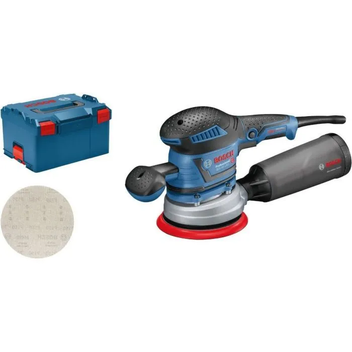 BOSCH BLAUW GEX 40150 EXCENTERSCHUURMACHINE 150MM 400WATT IN LBOXX