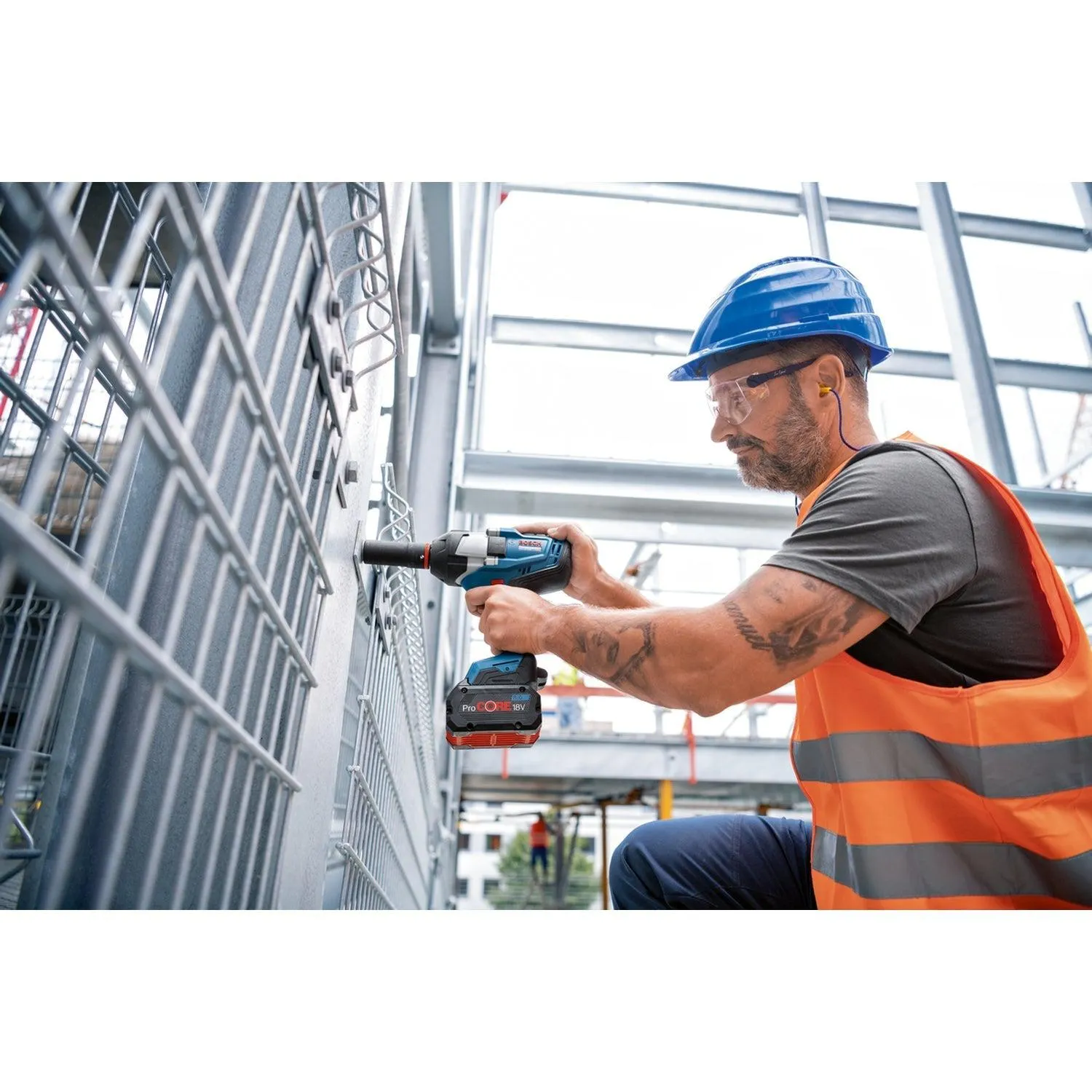 BOSCH PROFESSIONAL GDS 18V1000 ACCU SLAGMOERSLEUTEL 1/2'' 18V BITURBO BASIC BODY  06019J8300