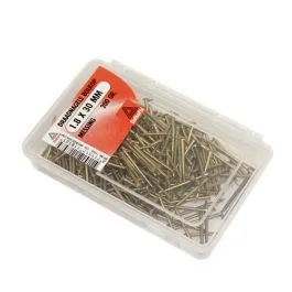 DRAADNAGELS BOLKOP MESSING 1.6X25 200 GR
