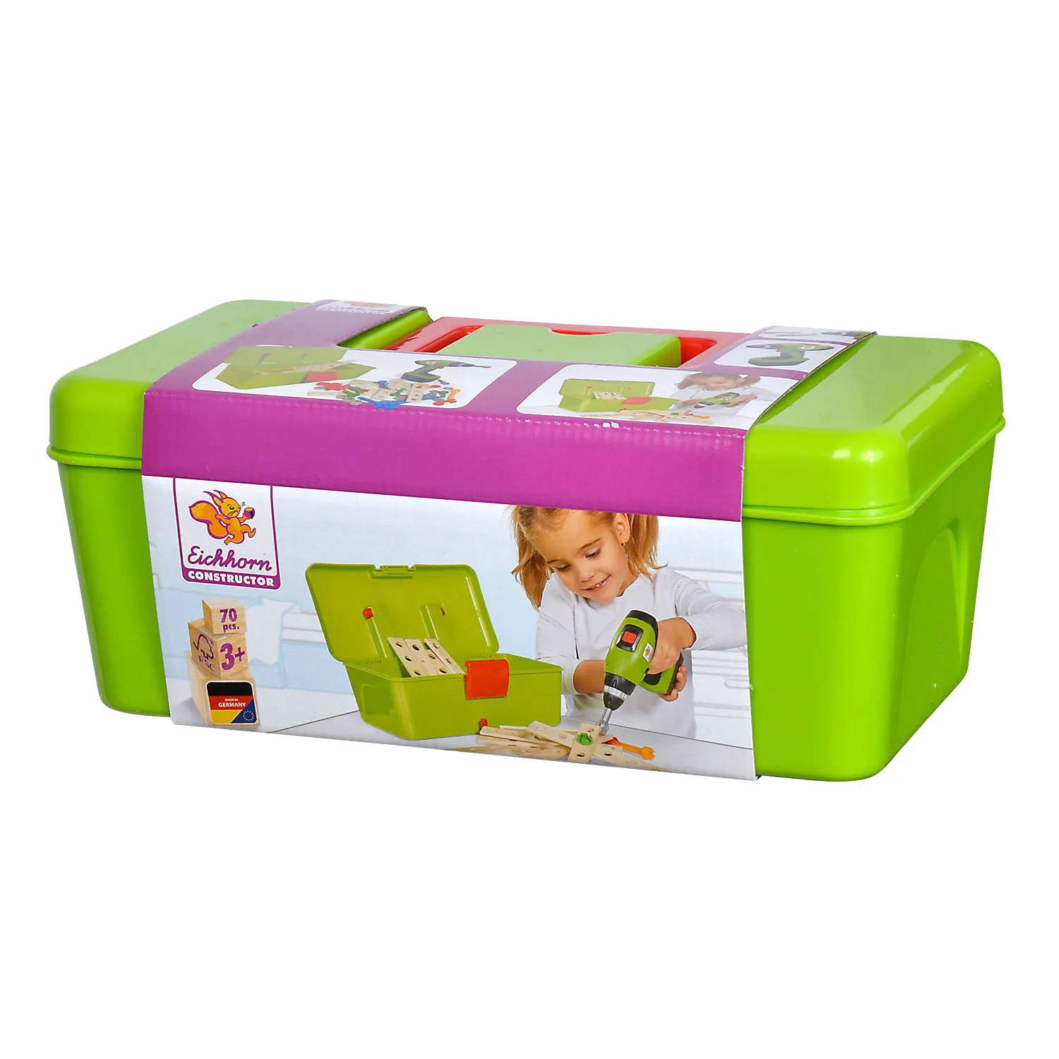 Eichhorn  Constructor Constructieset met Accuschroevendraaier  Toolbox