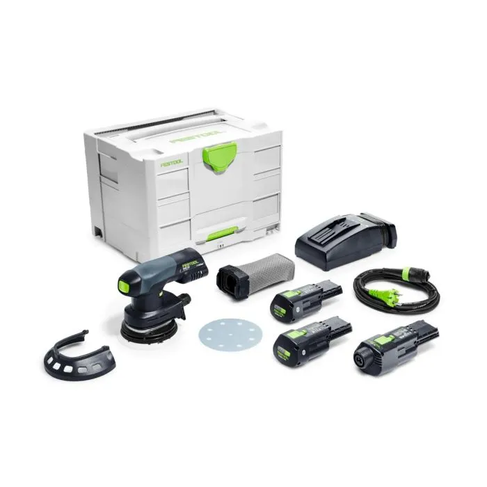 FESTOOL ETSC 125 3,0 ISET ACCU EXCENTERSCHUURMACHINE 18V 3.0AH IN SYSTAINER INCL. ERGO ADAPTER  577689