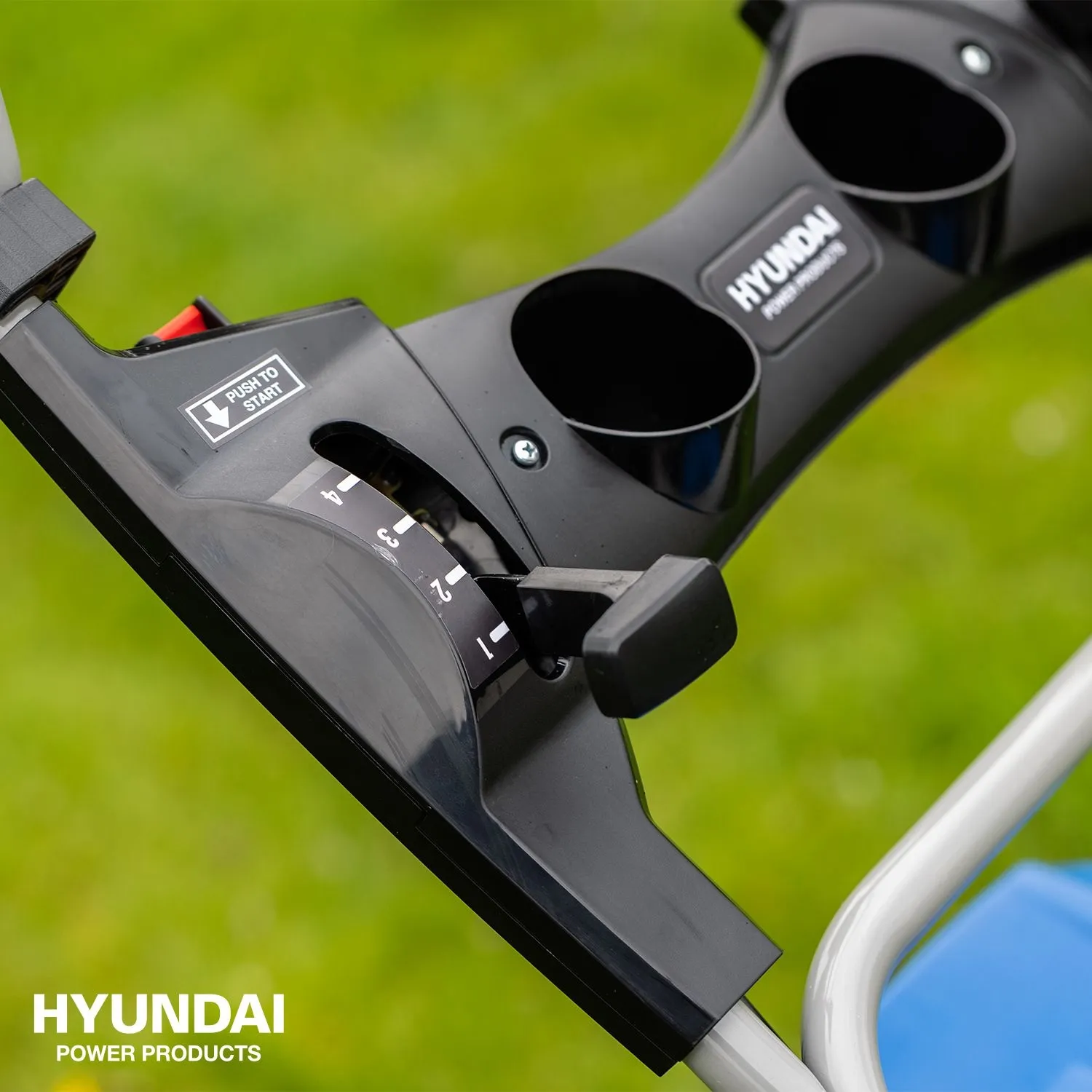 HYUNDAI ZELFRIJDENDE BENZINE GRASMAAIER  51CM  MET ELEKTRISCHE START