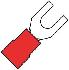 KLEMKO KABELSCHOEN VORK 6.0MM ROOD RECHT A1560GS