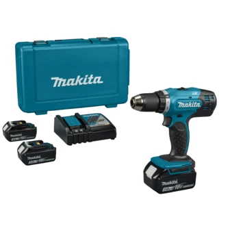 Makita 18V LXT Accuboormachine DDF453RFE3 (incl. 3 Accu’s 3Ah + Lader)