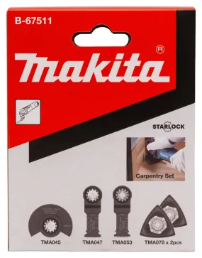 Makita Zaag-/schuurset multitool 5-delig