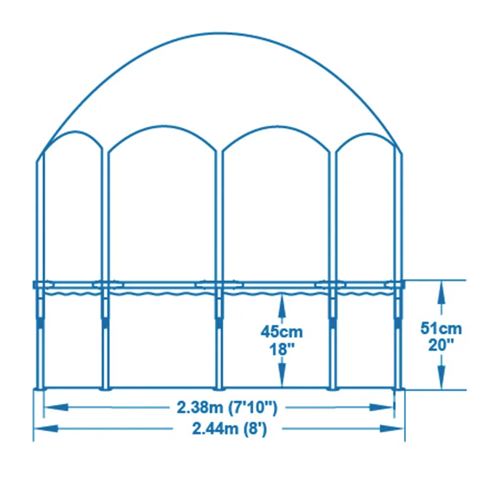 Opblaaszwembad ø244cm incl. Zonnedak & Sproeier