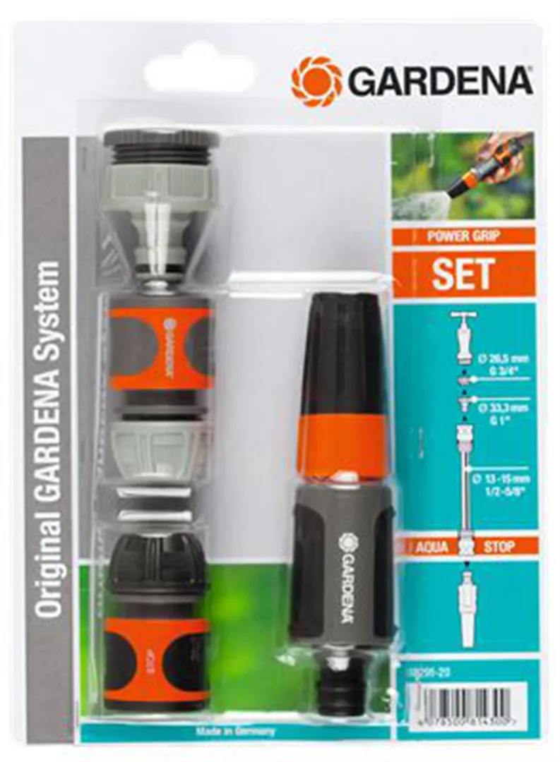 SET MET RECHTE SPROEIER 3/4” 4 STUKS. GARDENA OGS 1829620