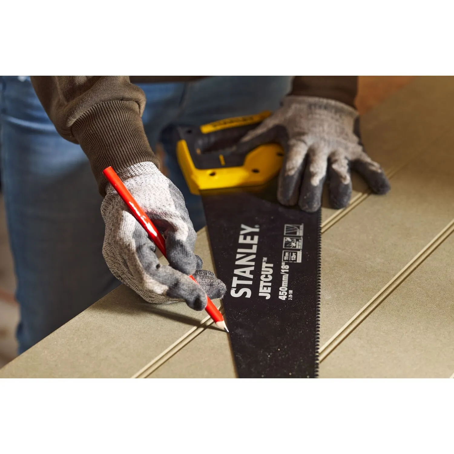 STANLEY 220180 HANDZAAG JETCUT LAMINIAAT 450MM