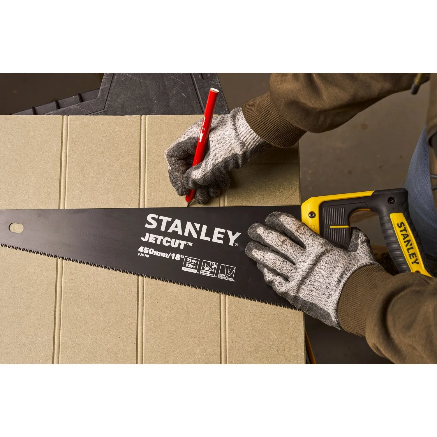STANLEY 220180 HANDZAAG JETCUT LAMINIAAT 450MM