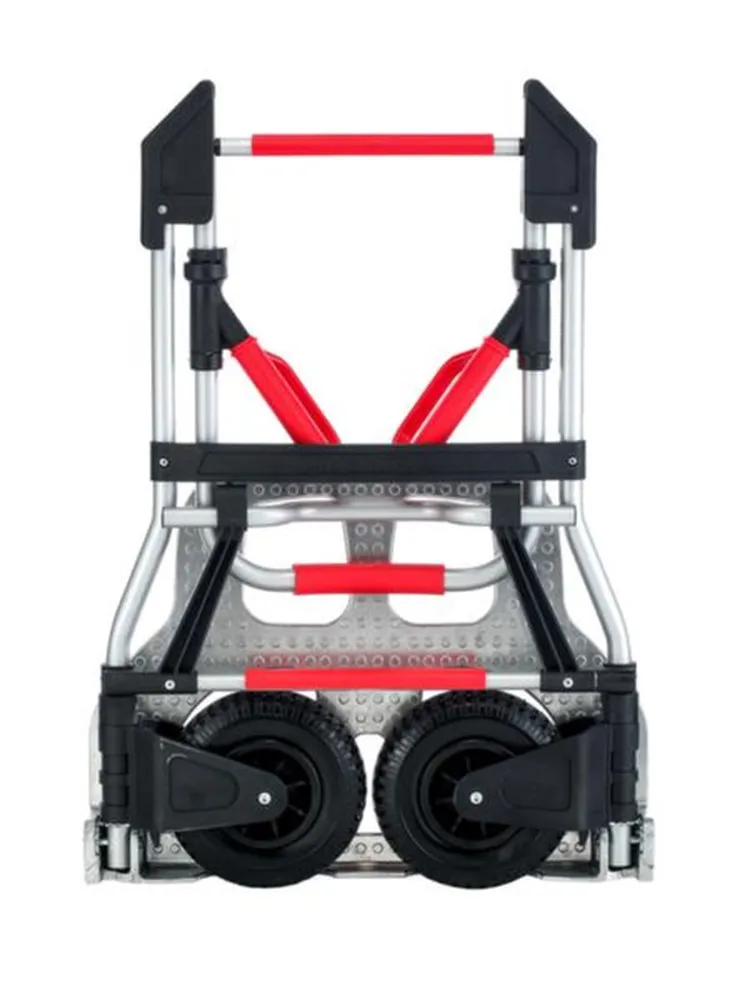 STEEKWAGEN OPKLAPBAAR STALEN BUIS ALU HOOGTE 1250MM SCHEPL.420XB595MM DRAAGVERMOGEN 250KG(NL+BE)