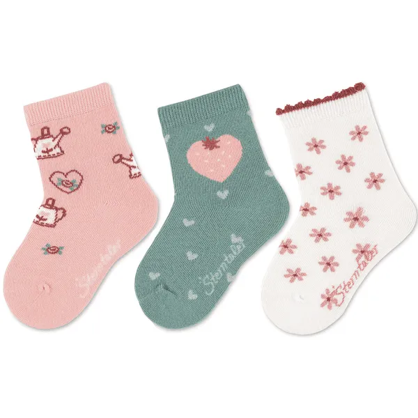 STERNTALER SOKKEN 3PACK GIETER ROZE 